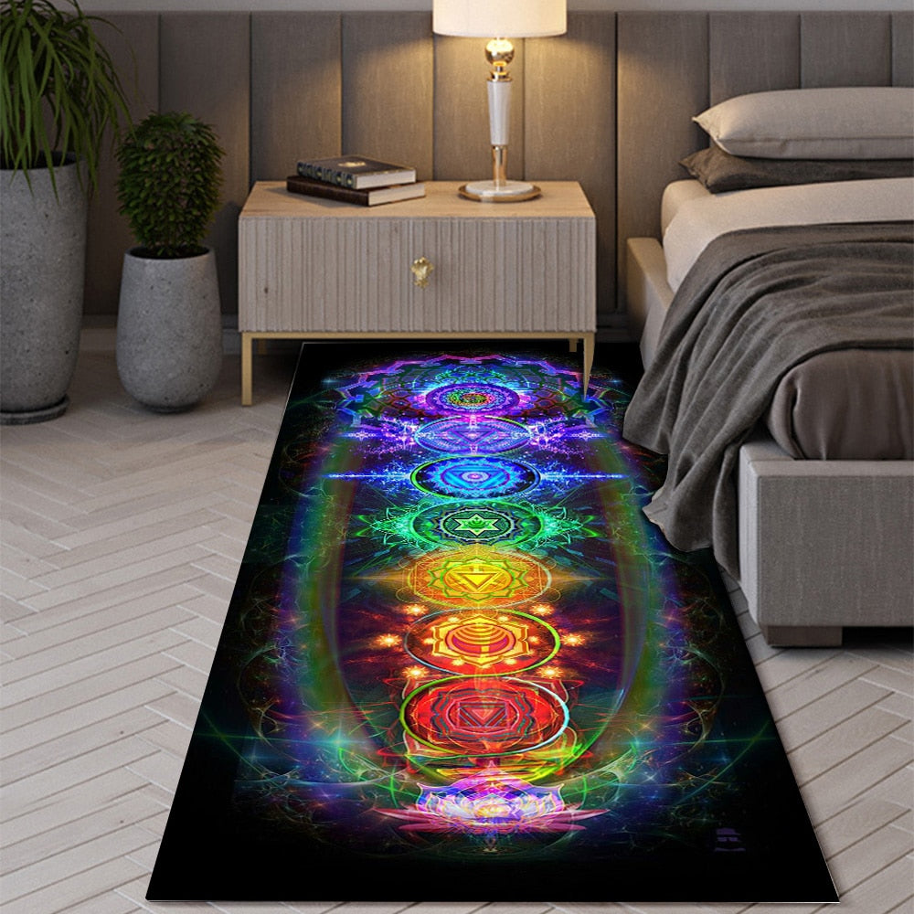 Bohemian Seven Chakras Anti-slip Rugs