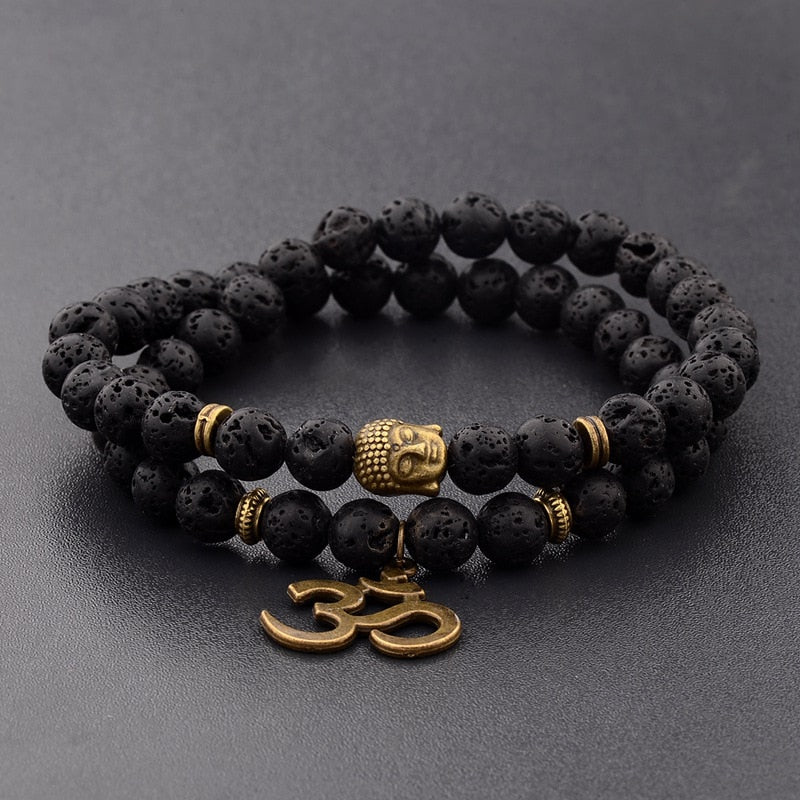 Buddha Bead Natural Stone Bracelet