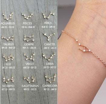 Zodiac Sign Constellation Bracelet