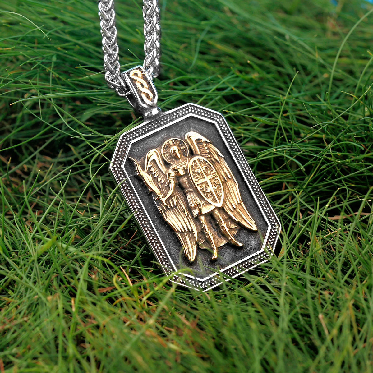 Archangels Warrior Shield Necklace