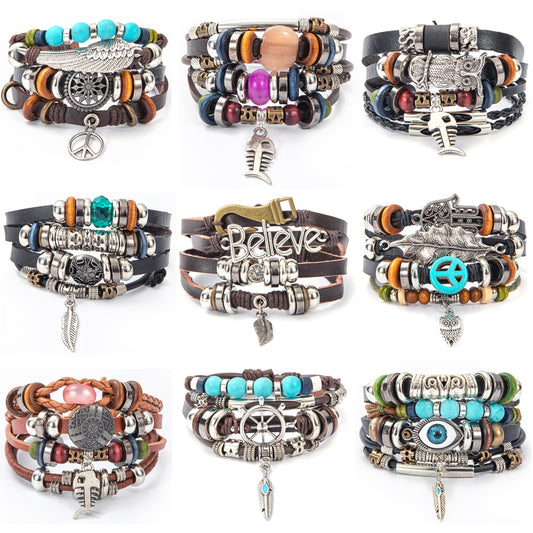 Bohemian Style Beaded Multi-layer Wrap Bracelets