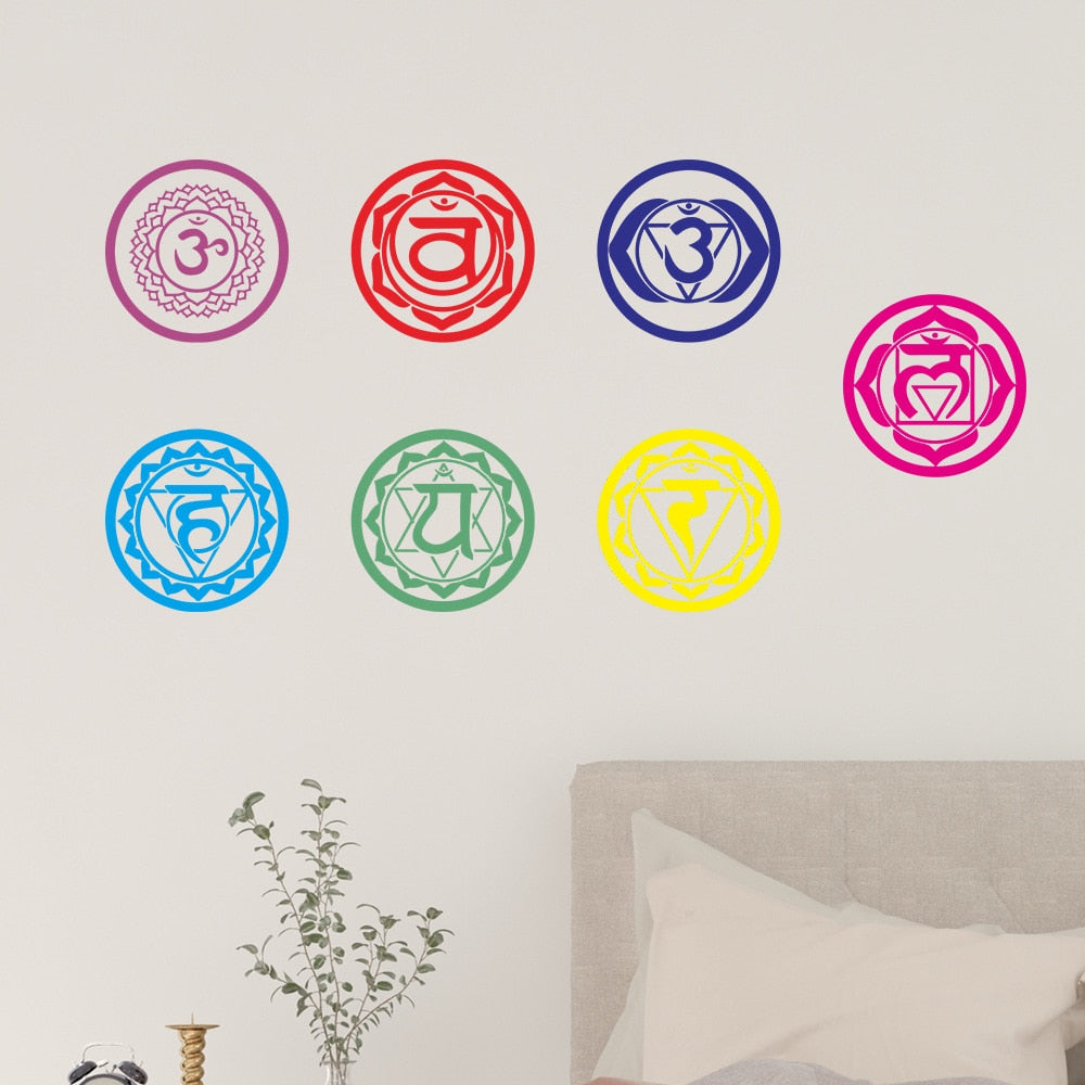 Chakras Vinyl Stickers Set