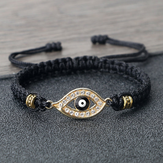 Black Evil Eye Braided Bracelet