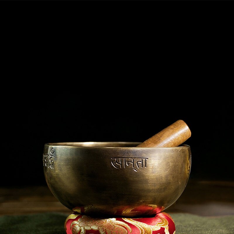 Handmade Tibetan Full Moon Singing Bowl