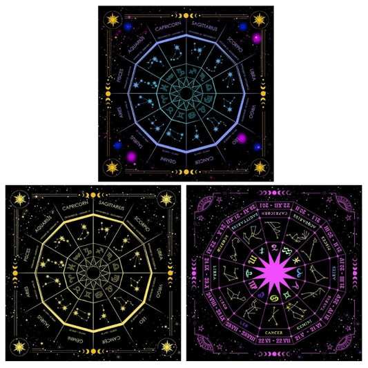 Celestial Flannel Tarot Altar Cloth