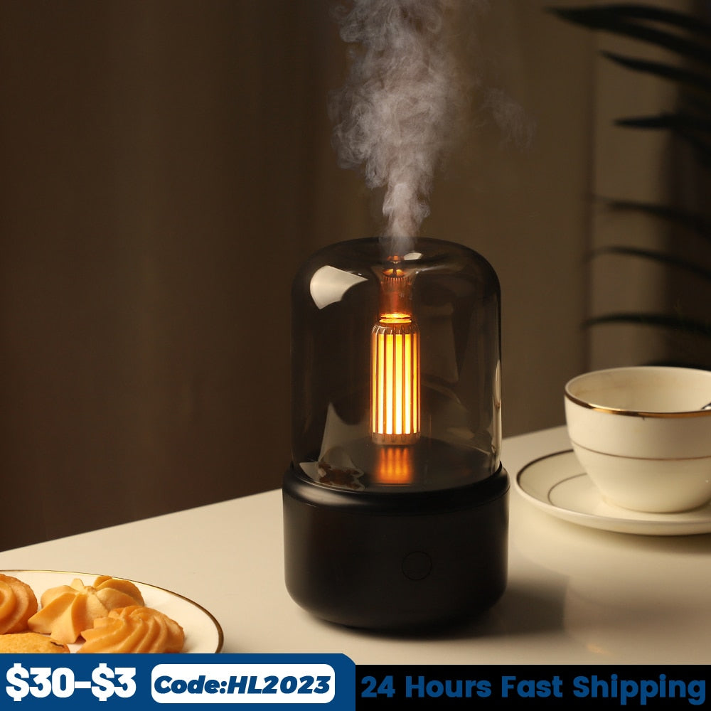 USB Portable LED Aroma Diffuser Air Humidifier