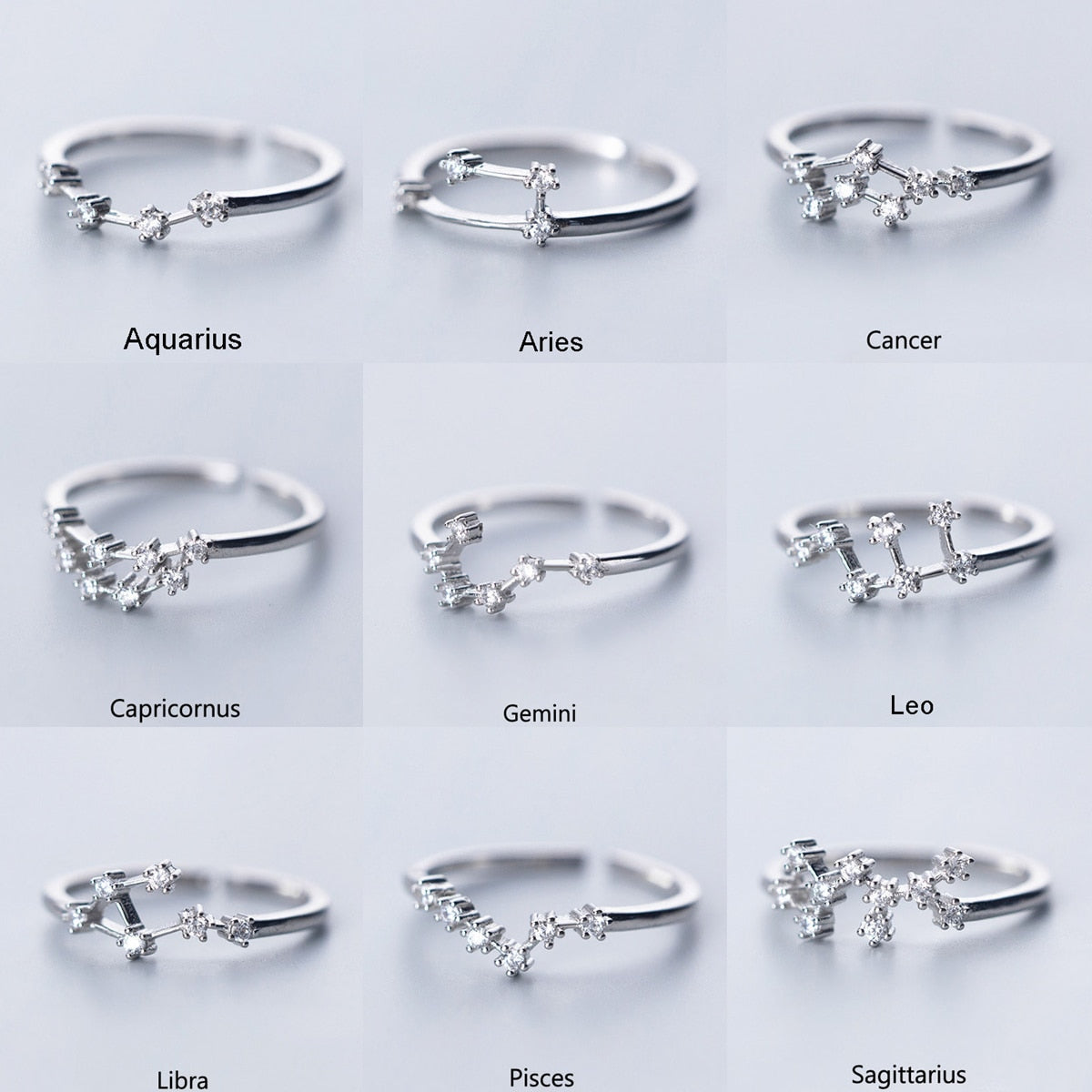 12 Constellation Zodiac Sign Ring