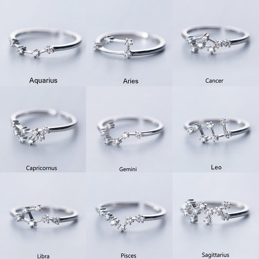 12 Constellation Zodiac Sign Ring