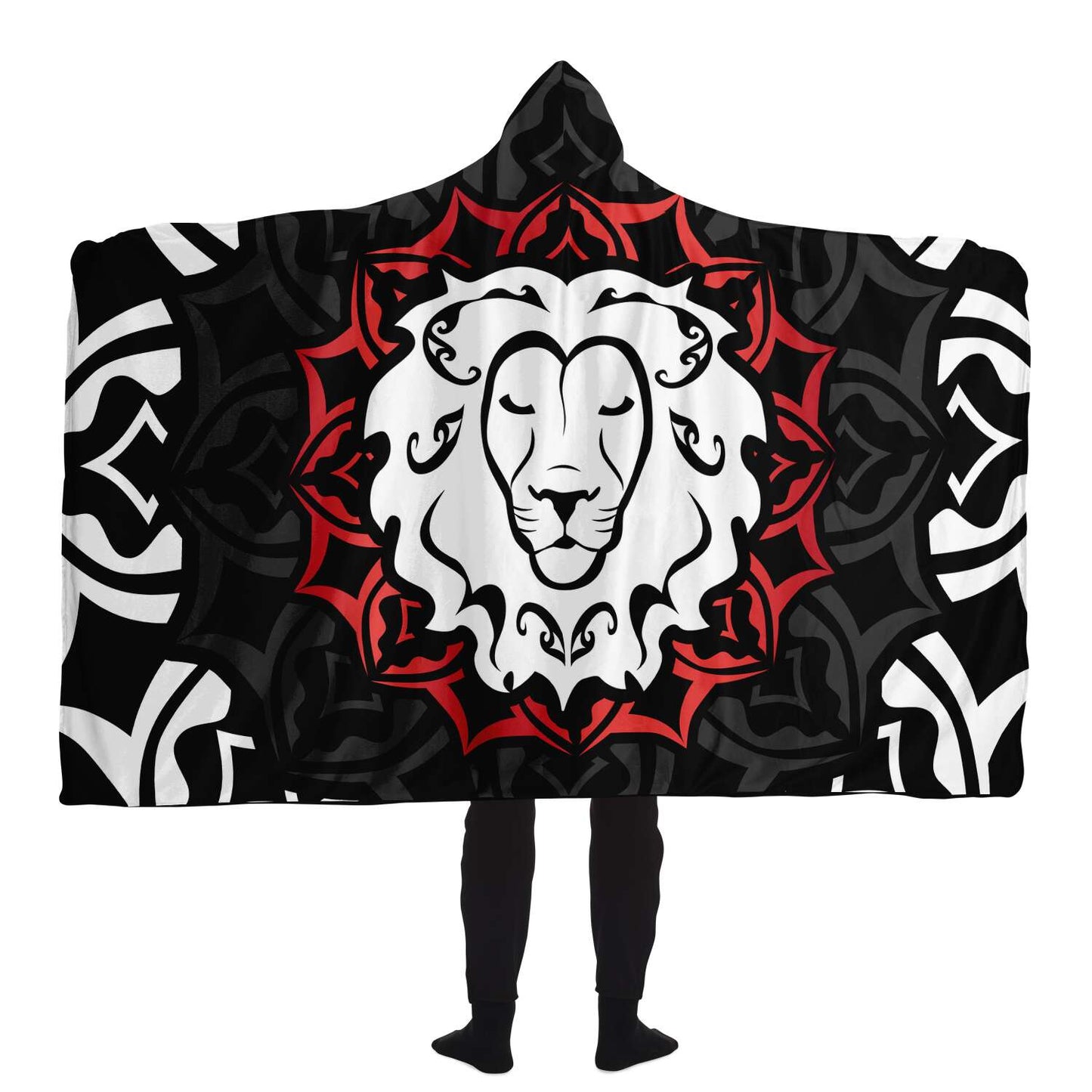 Leo Zodiac Sign Hooded Security Blanket - Premium Sherpa