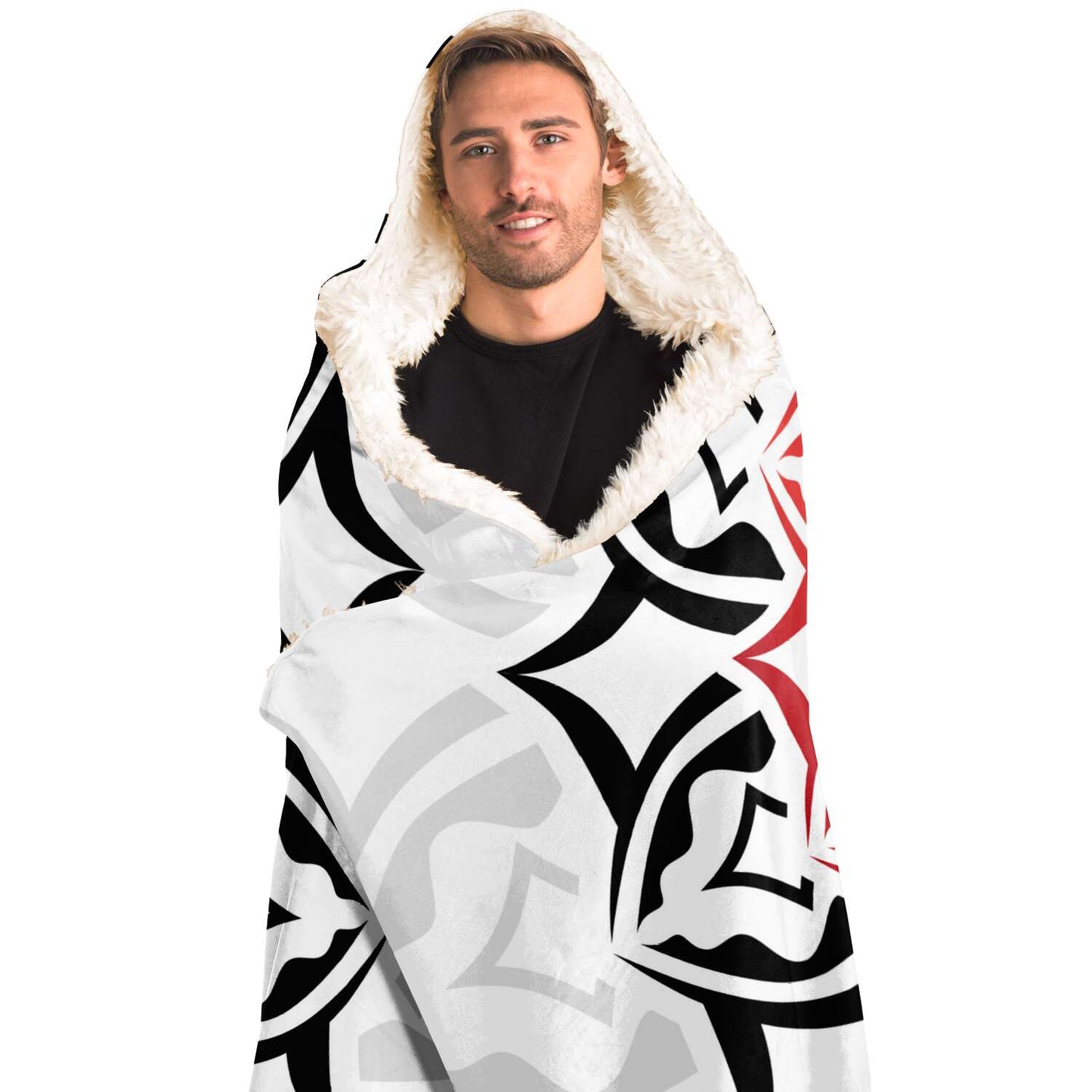 Aquarius Zodiac Sign Hooded Security Blanket - Premium Sherpa