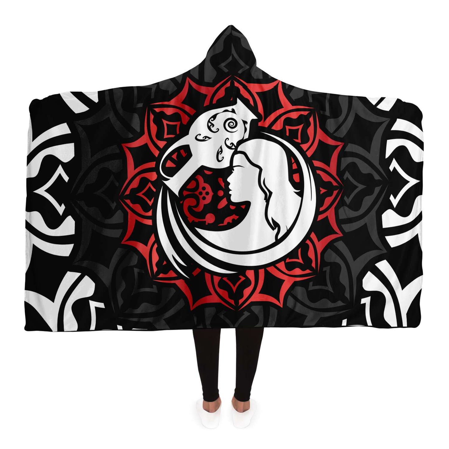 Aquarius Zodiac Sign Hooded Security Blanket - Premium Sherpa