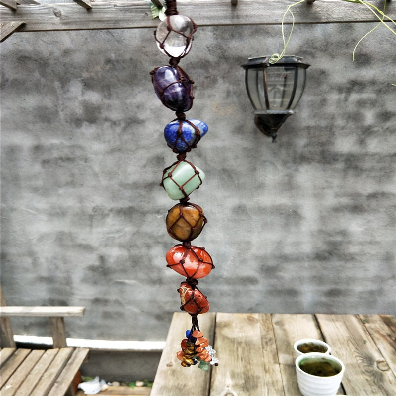 7 Chakra Tumbled Hanging Ornament