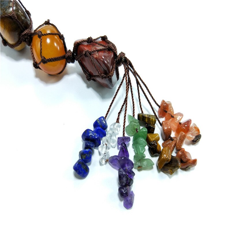 7 Chakra Tumbled Hanging Ornament