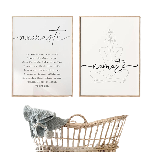 Namaste Definition Canvas Painting