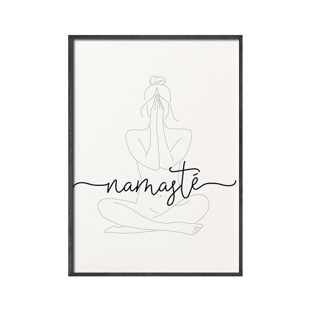 Namaste Definition Canvas Painting