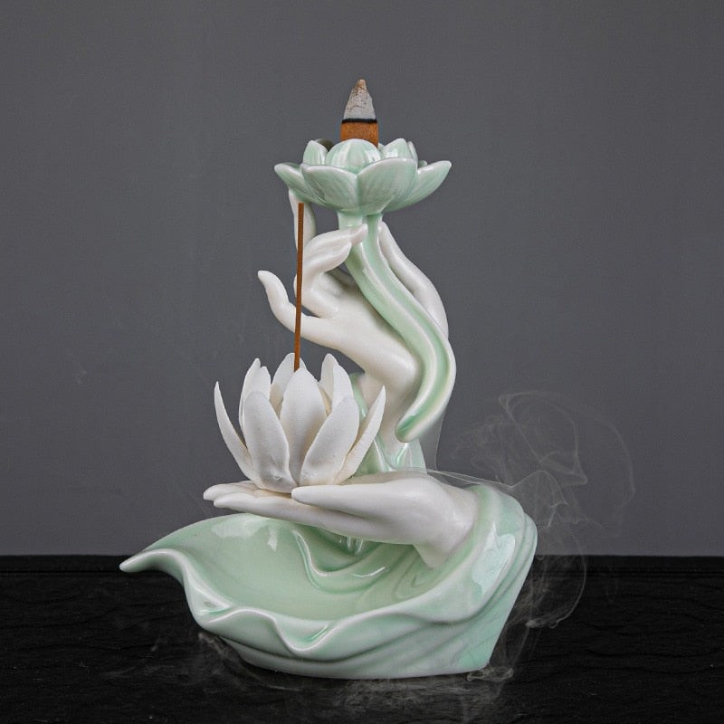 Celadon Backflow Incense Fountain