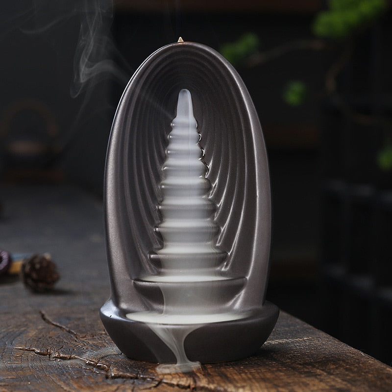 Smokey Waterfall Fountain Incense Holder