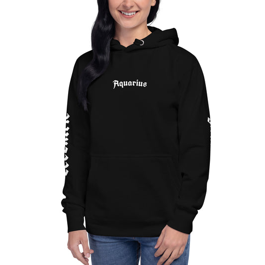 Aquarius Zodiac Hoodie - Logical and Eccentric